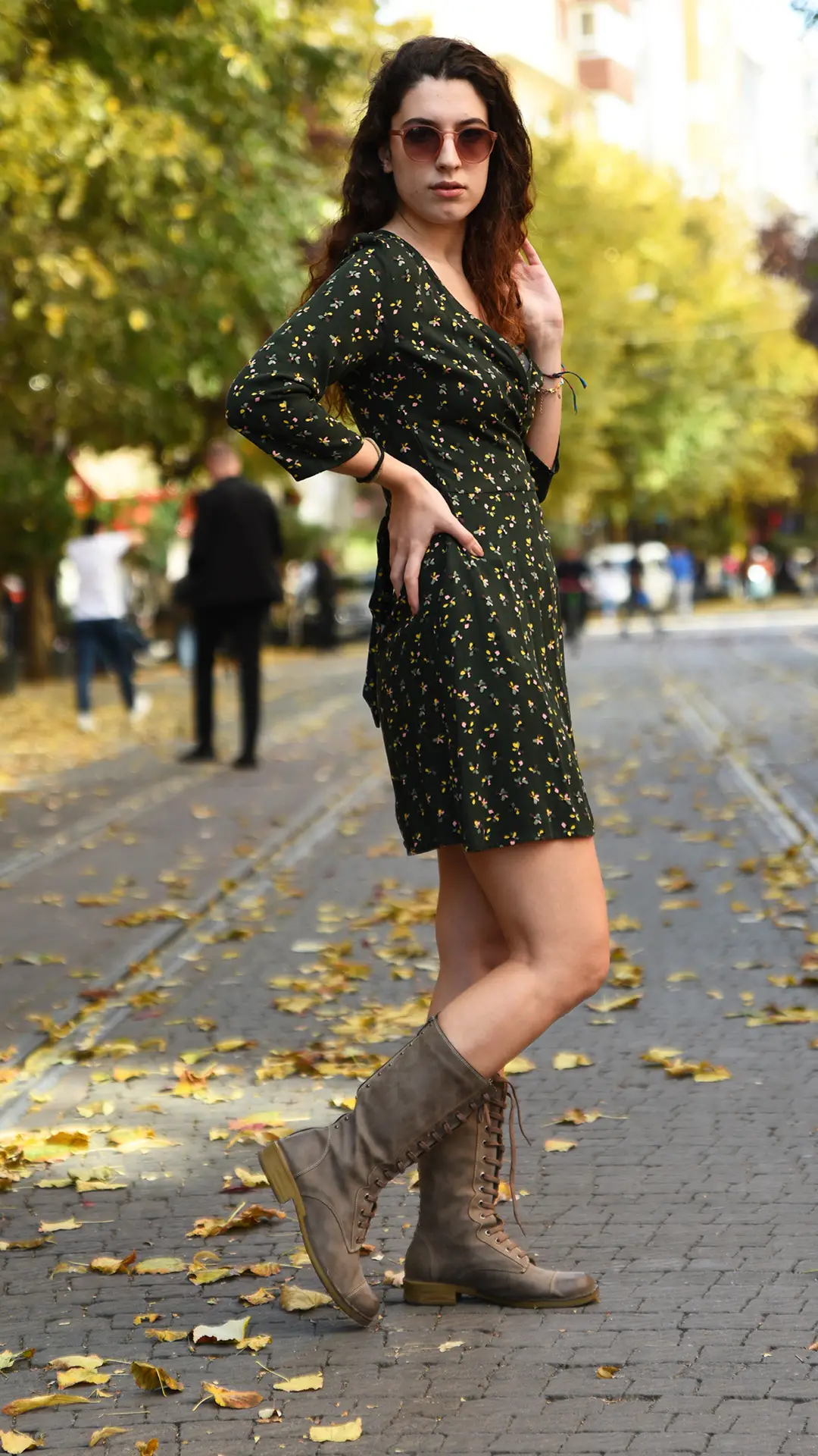 Mini Kruvaze Bohem Elbise