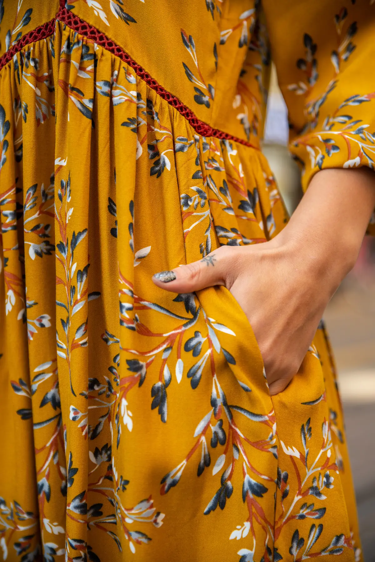 Dantel Detaylı Bohem Elbise