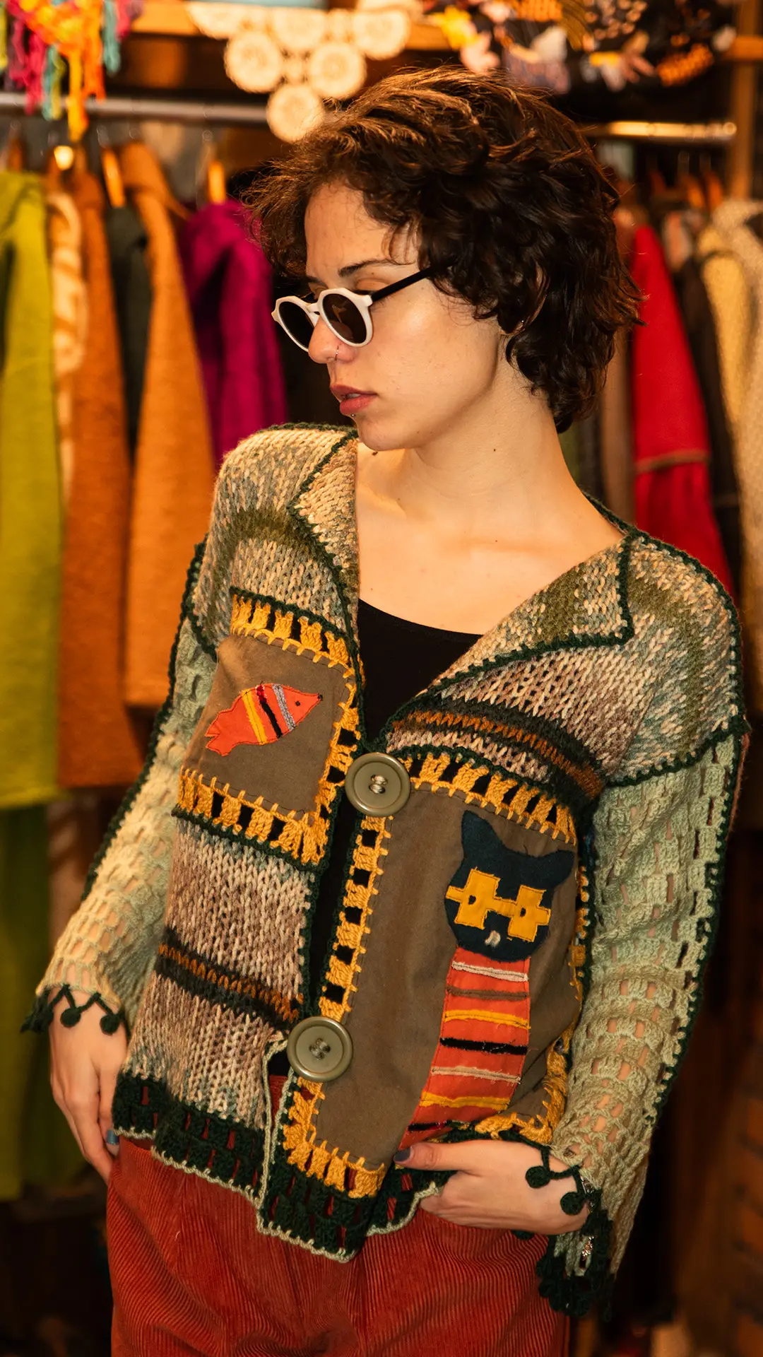 Şaşıkedi Bilgiç Kedi Hırka