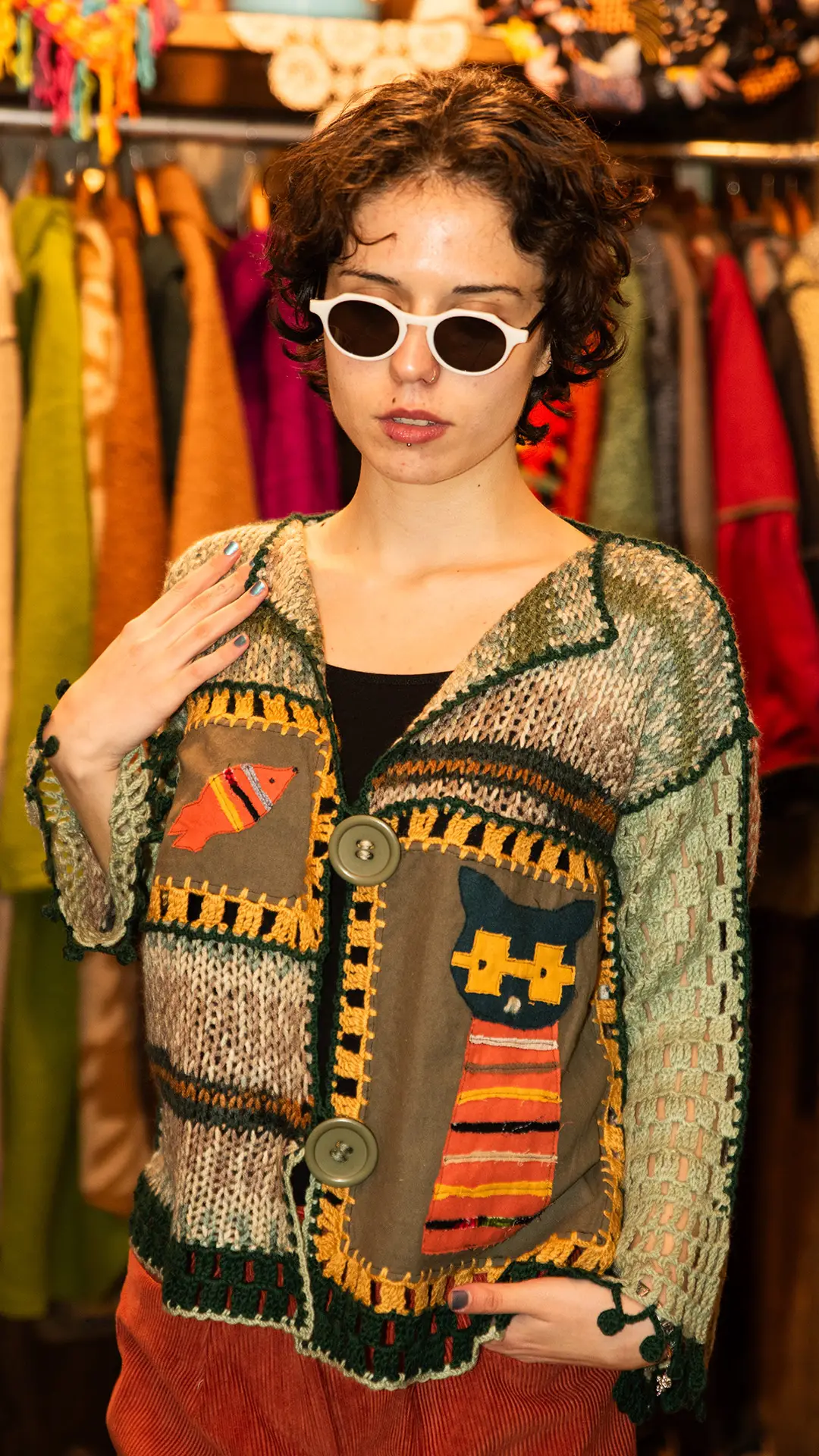 Şaşıkedi Bilgiç Kedi Hırka