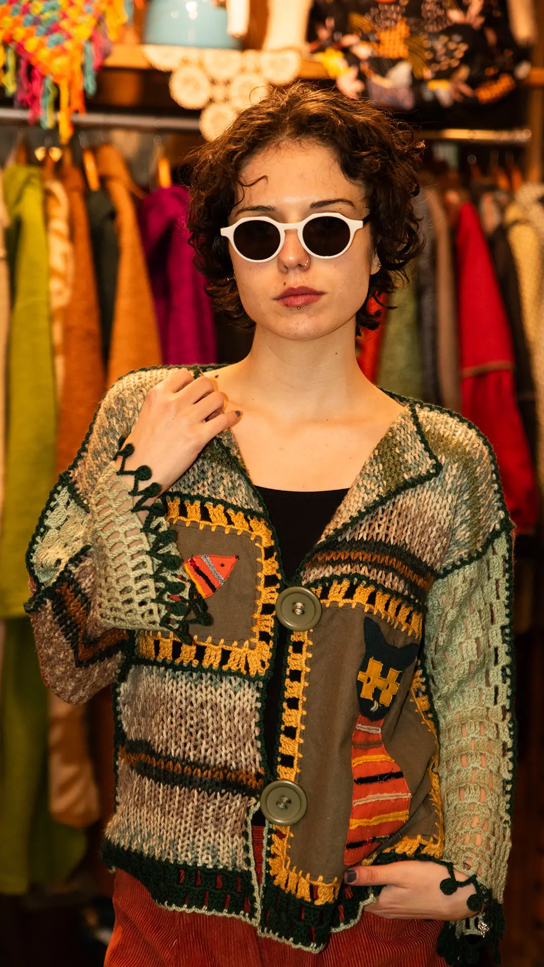 Şaşıkedi Bilgiç Kedi Hırka