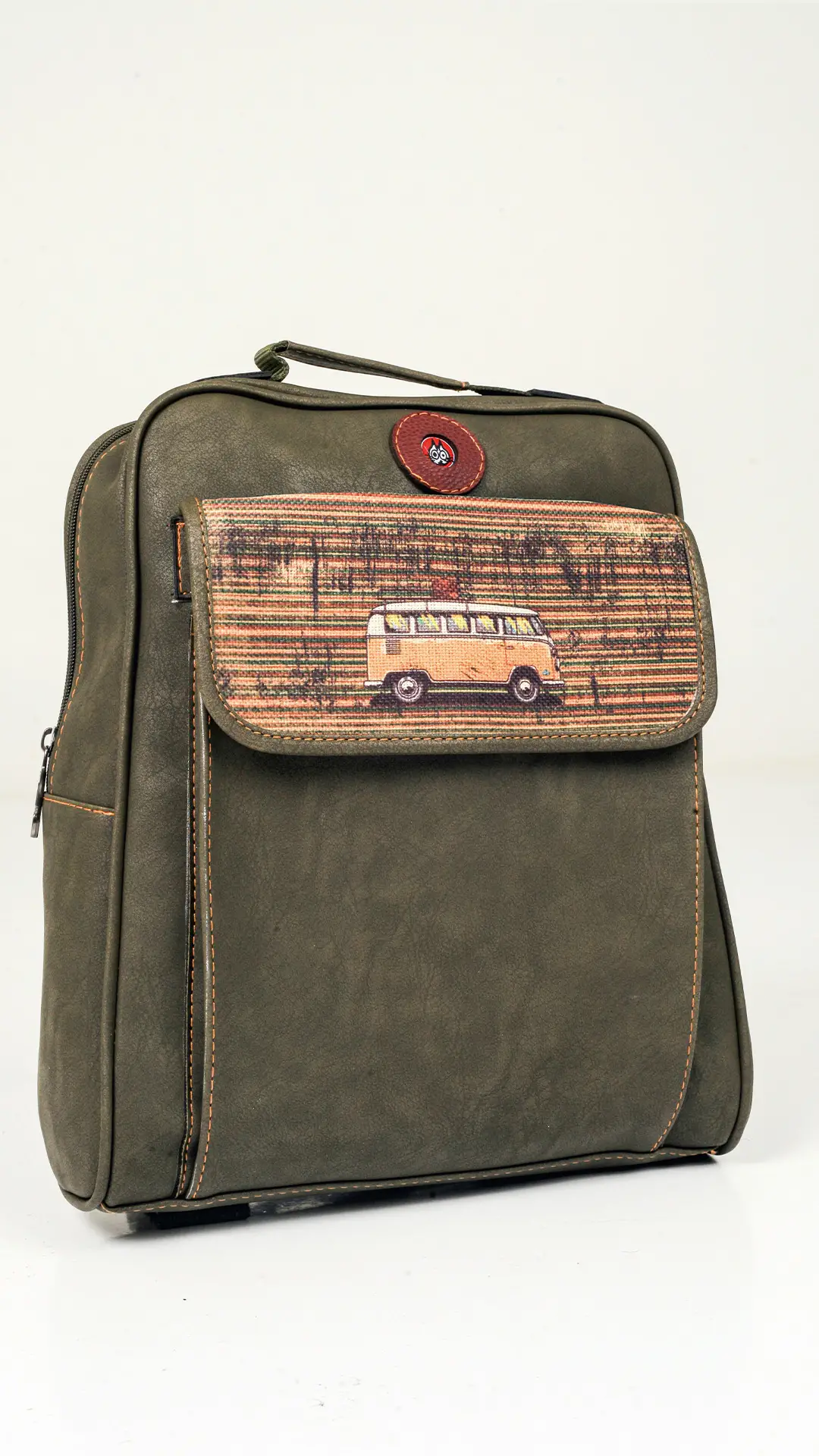 Vosvos Desenli Unisex Çanta (Yeşil)