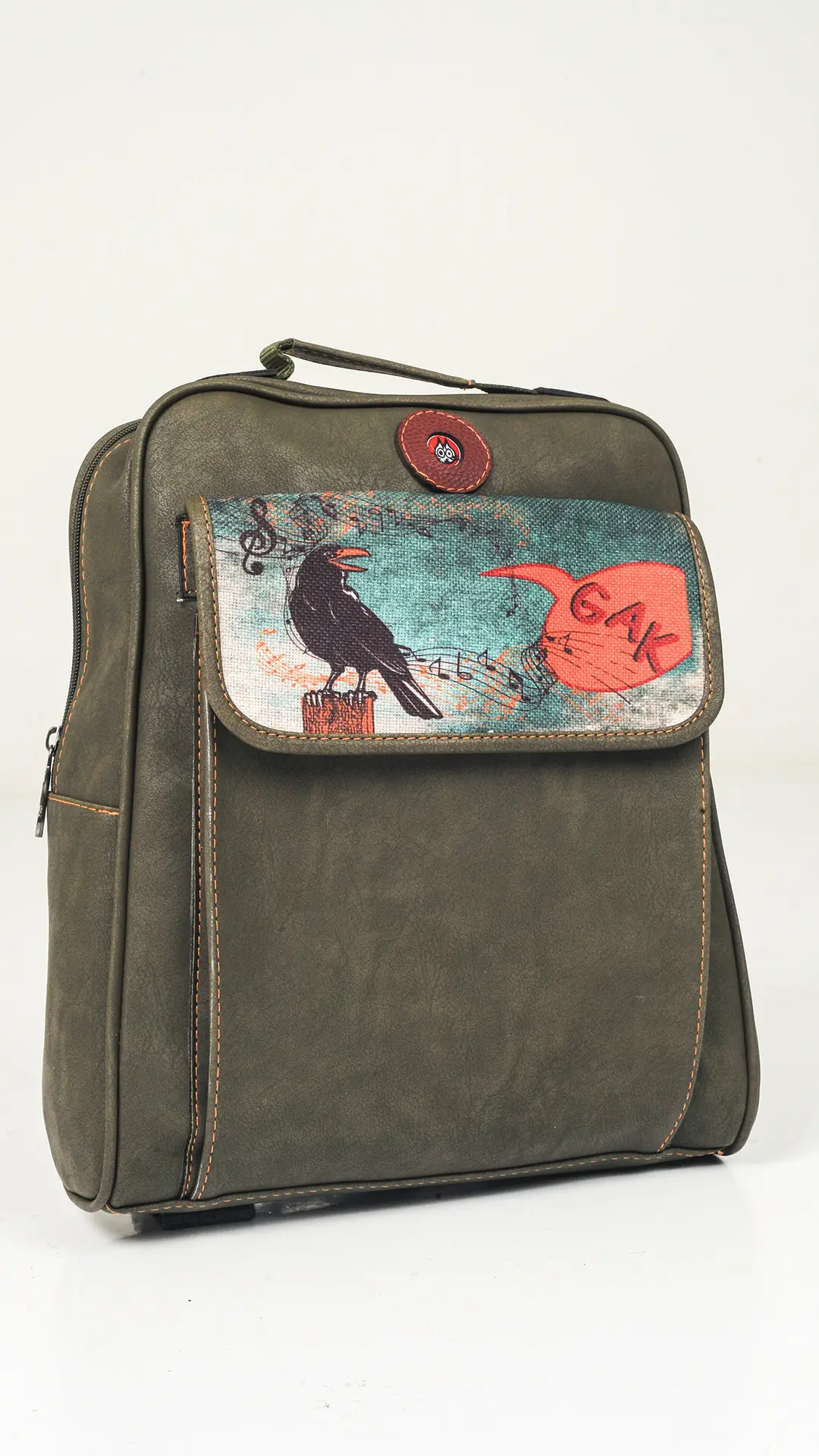 Karga Desenli Unisex Çanta (Haki)