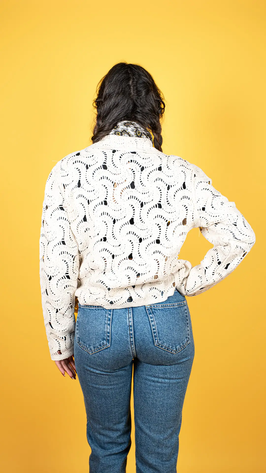 Yakalı Örgü Ceket