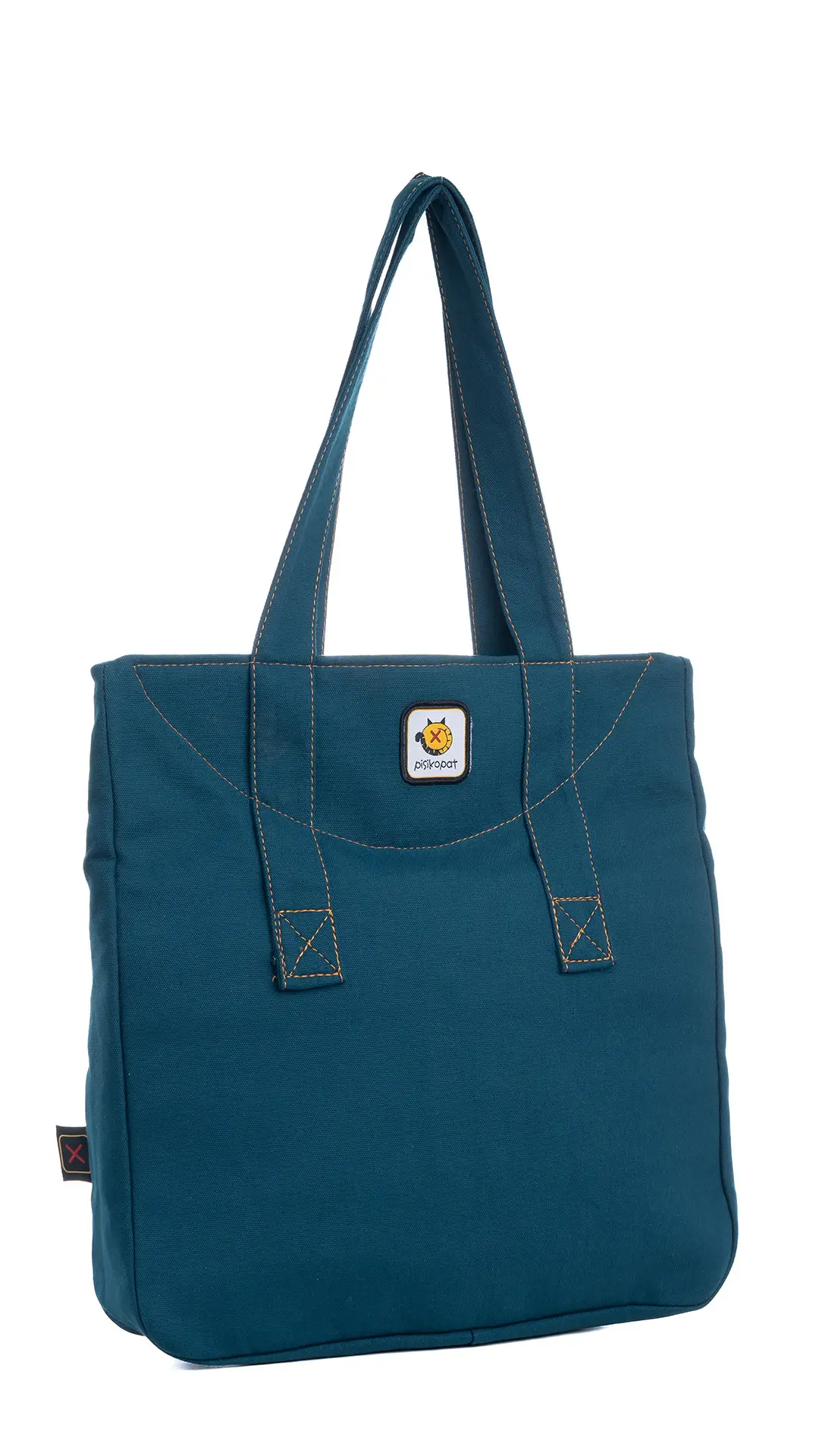 Fare Desenli Kol Çantası Mavi