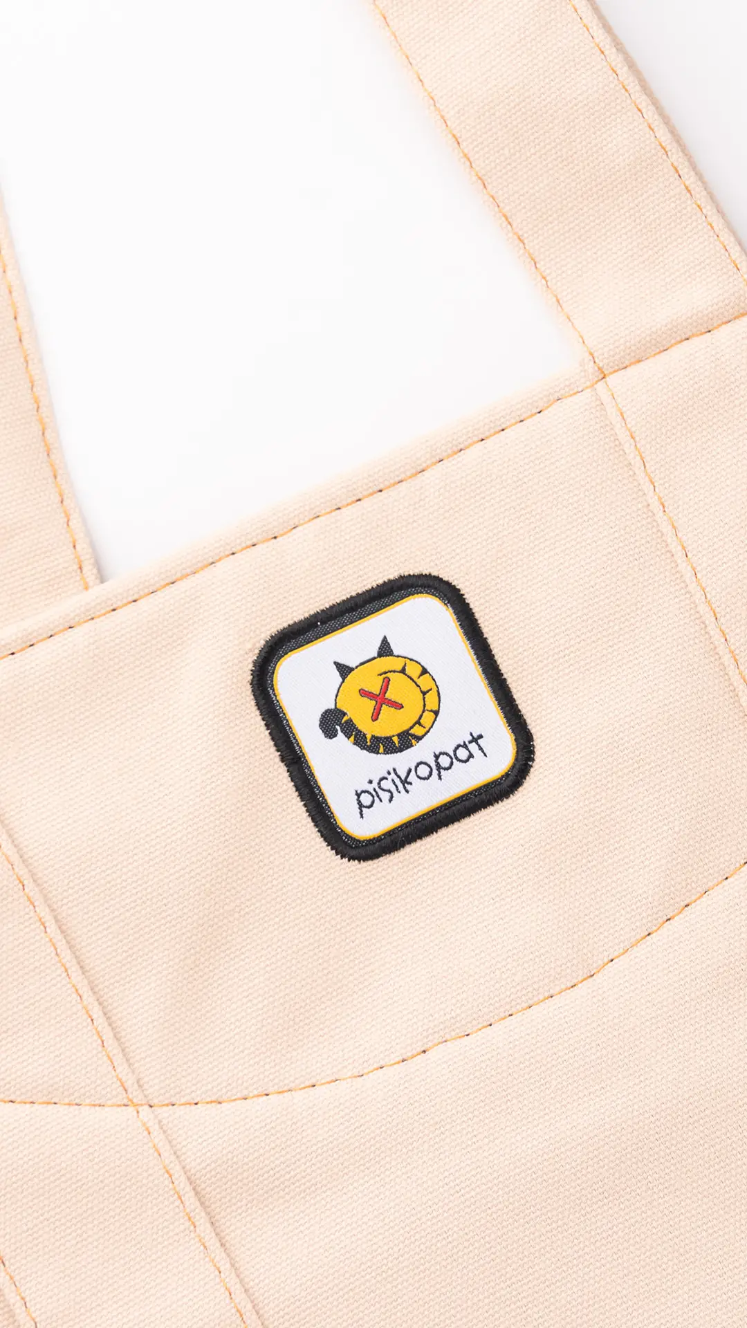 Fareler Desenli Kol Çantası Krem