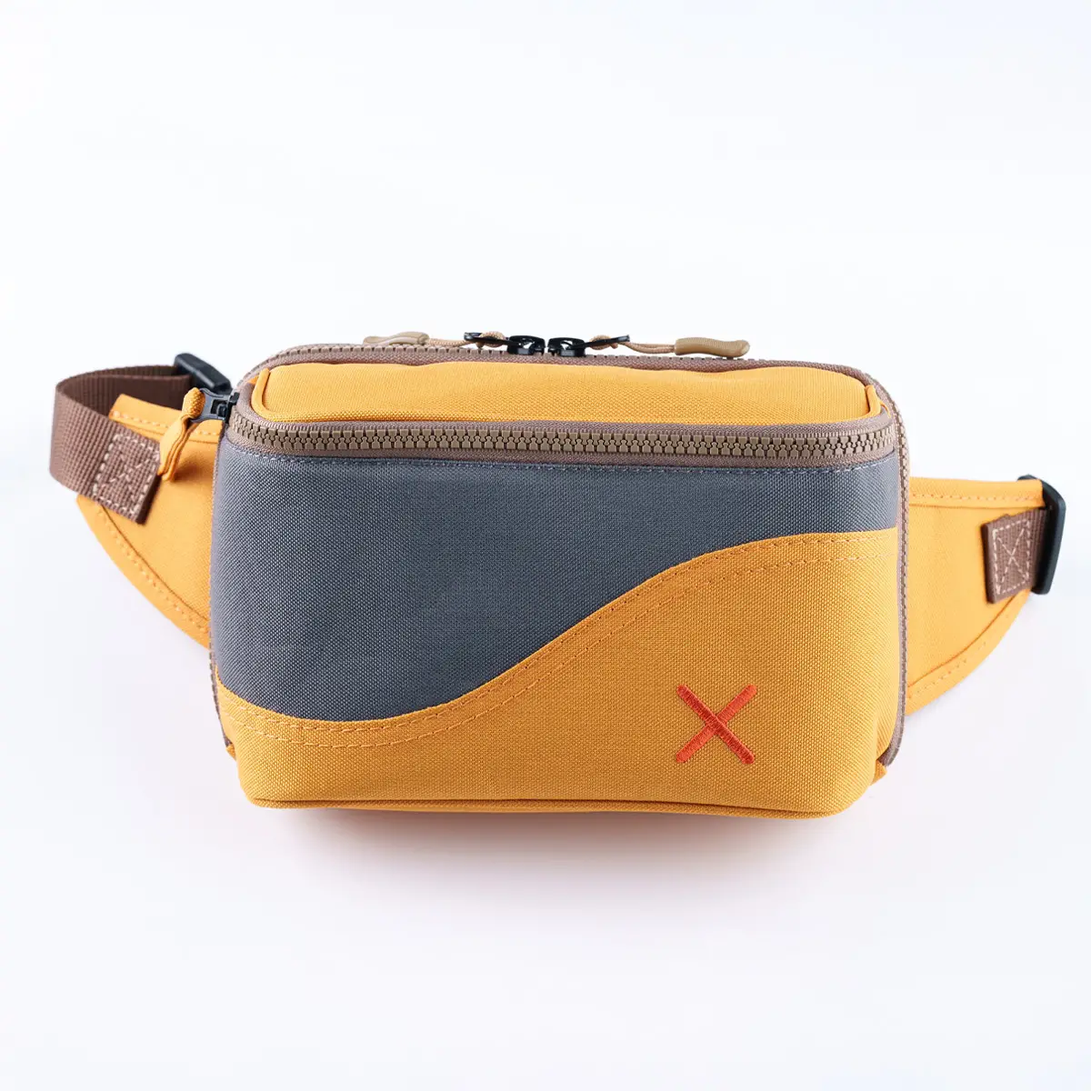 Yellow-Grey Simple Bel Çantası