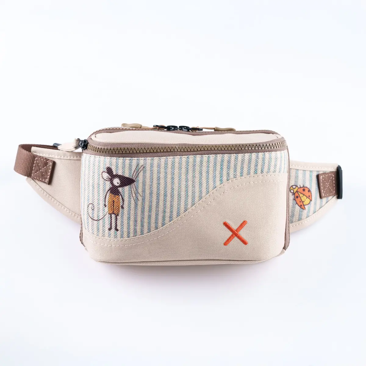 Cream Ratatuy Bel Çantası