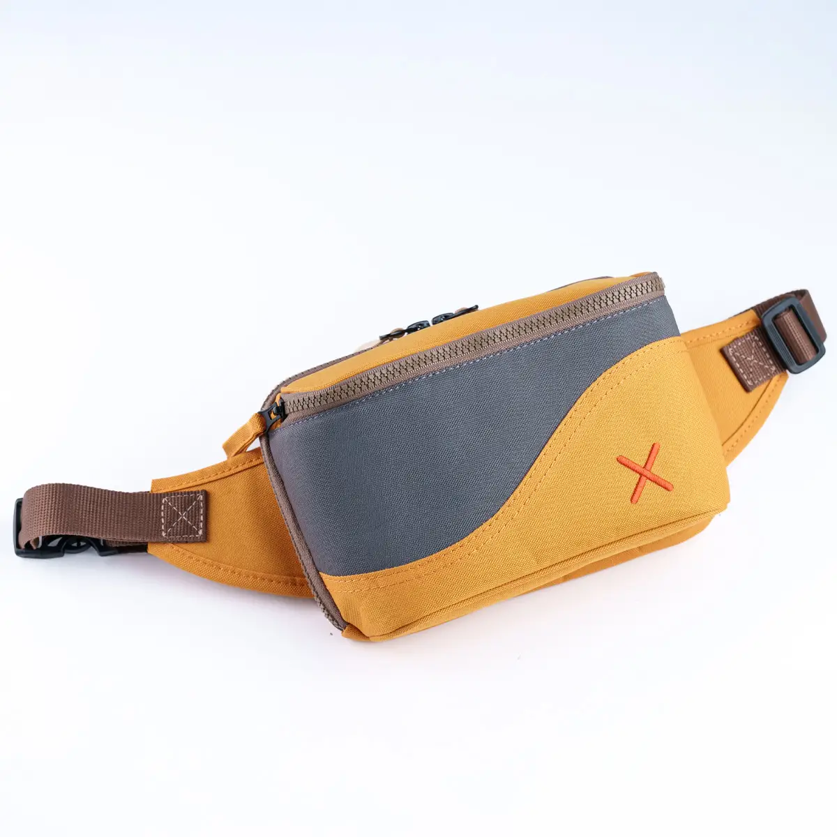 Yellow-Grey Simple Bel Çantası