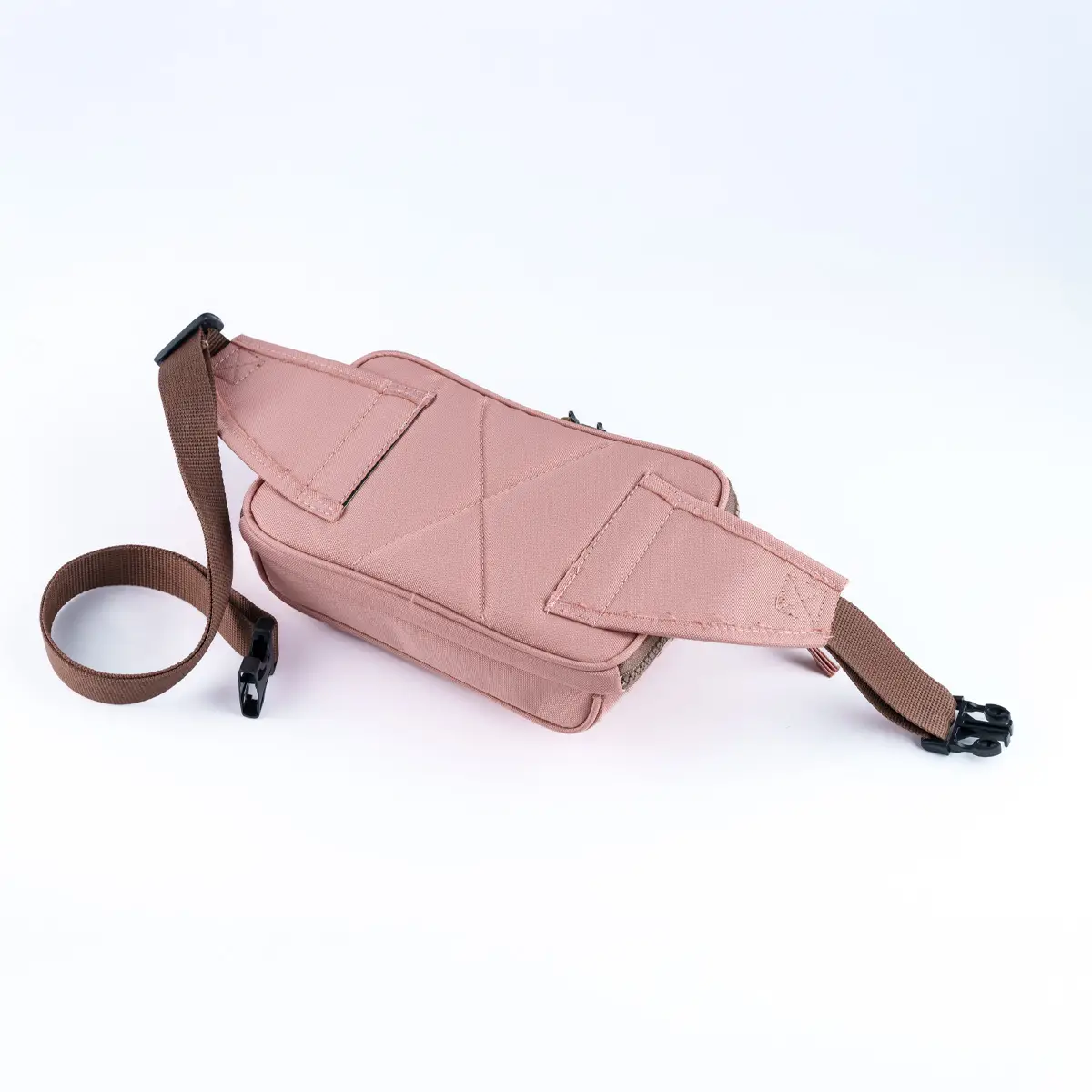 Pink-Cream Simple Bel Çantası