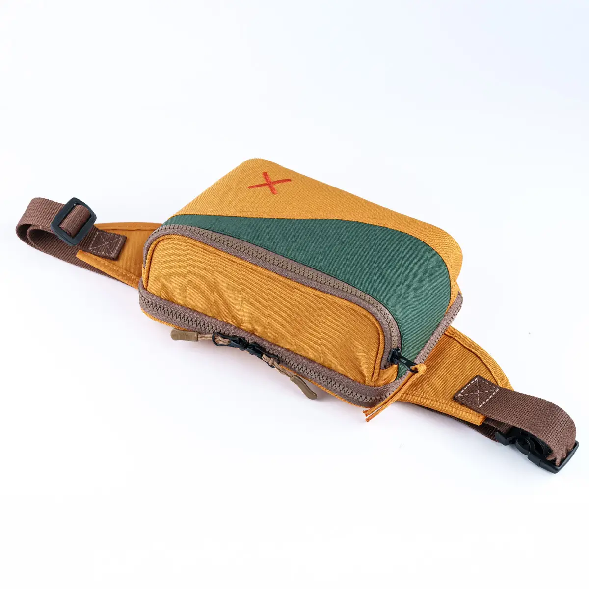 Green-Yellow Simple Bel Çantası