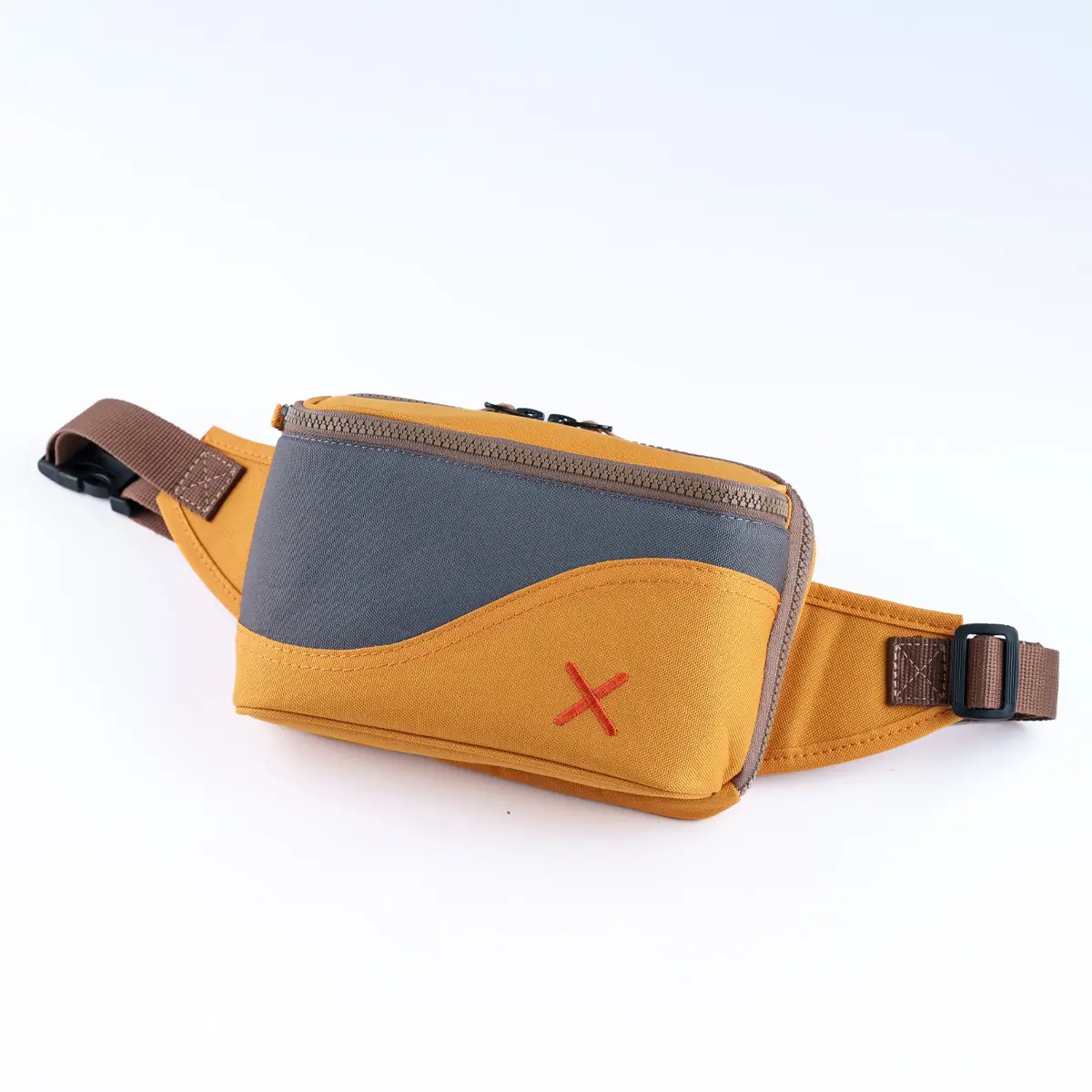 Yellow-Grey Simple Bel Çantası