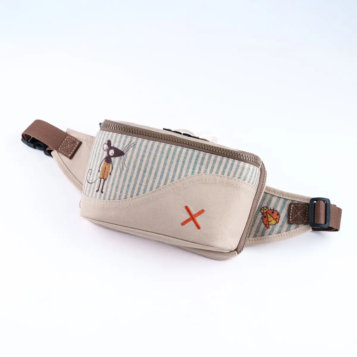 Cream Ratatuy Bel Çantası