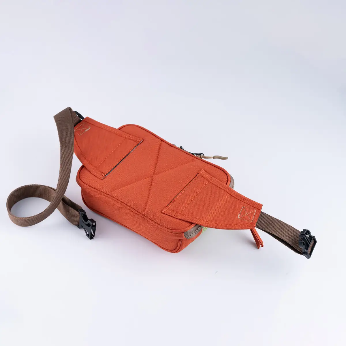 Orange-Grey Simple Bel Çantası