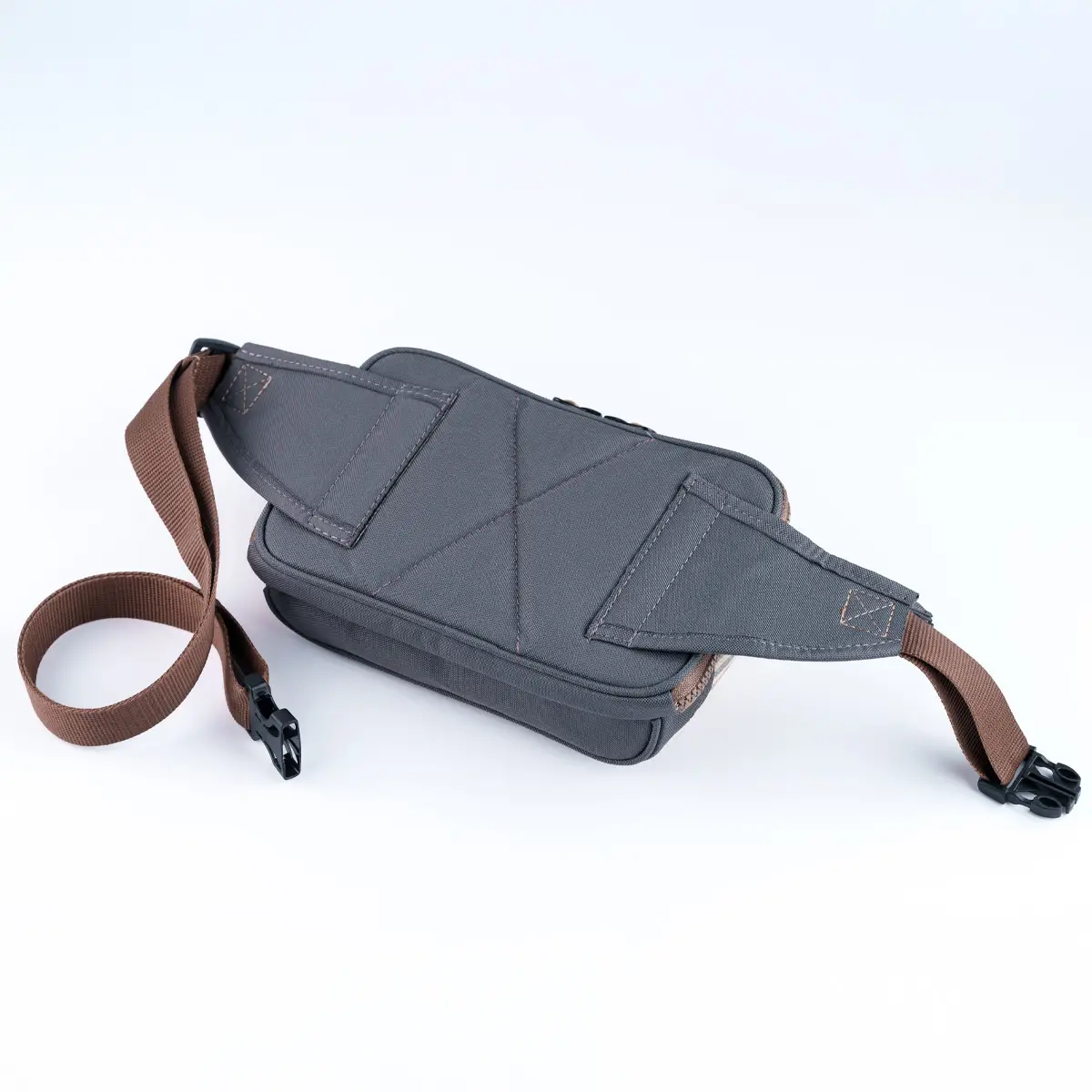 Grey-Yellow Simple Bel Çantası