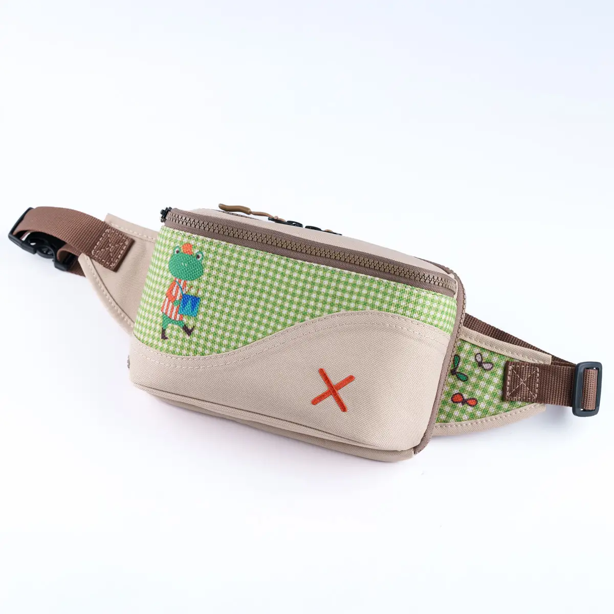 Cream V-Rock Bel Çantası