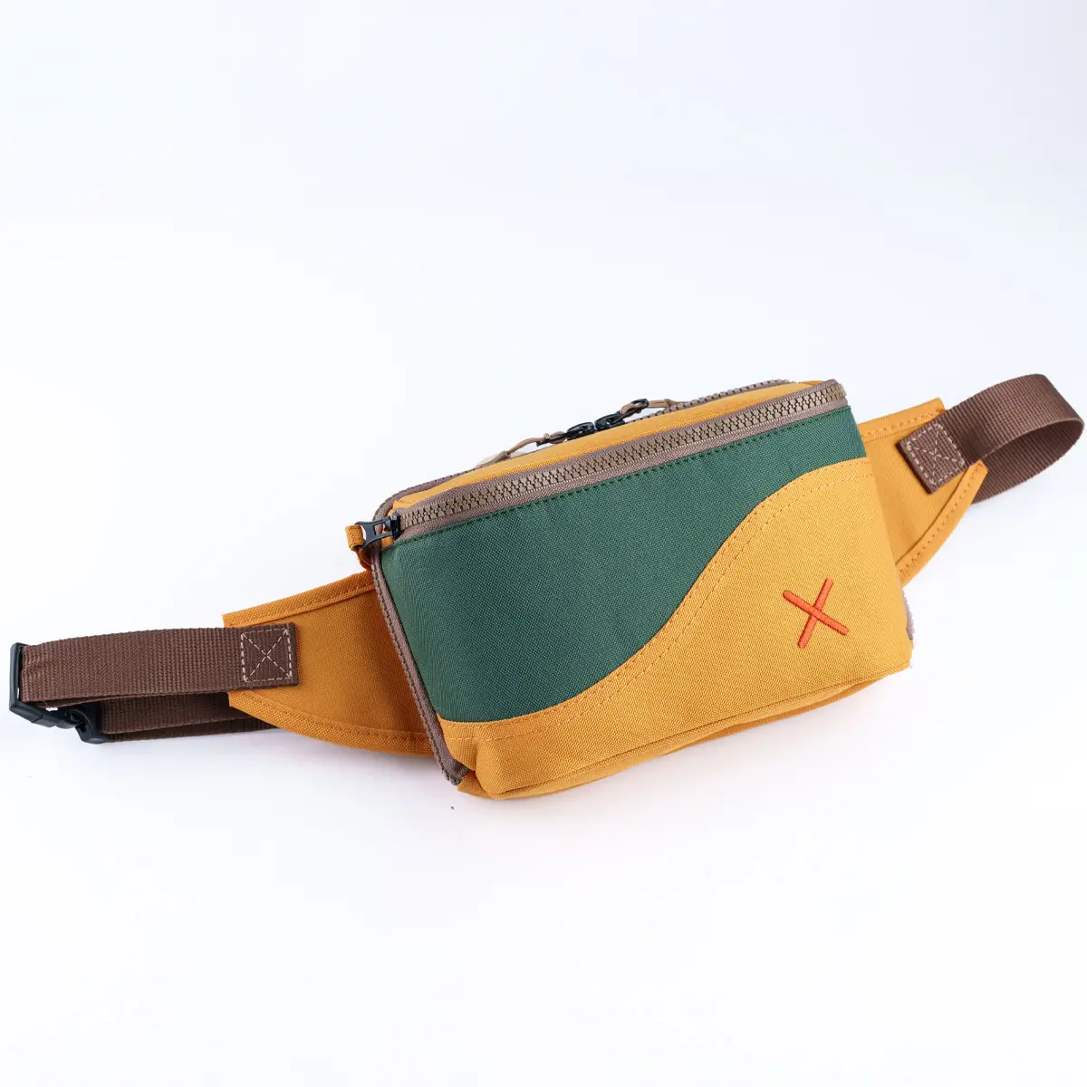 Green-Yellow Simple Bel Çantası