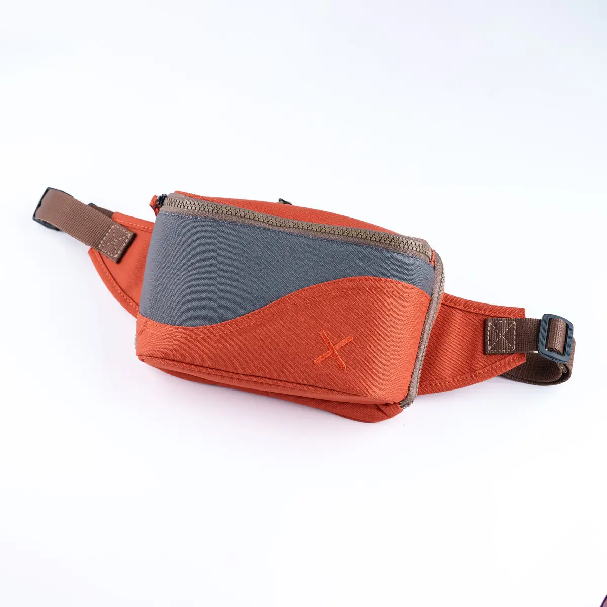 Orange-Grey Simple Bel Çantası