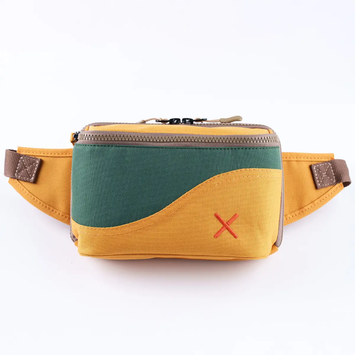 Green-Yellow Simple Bel Çantası