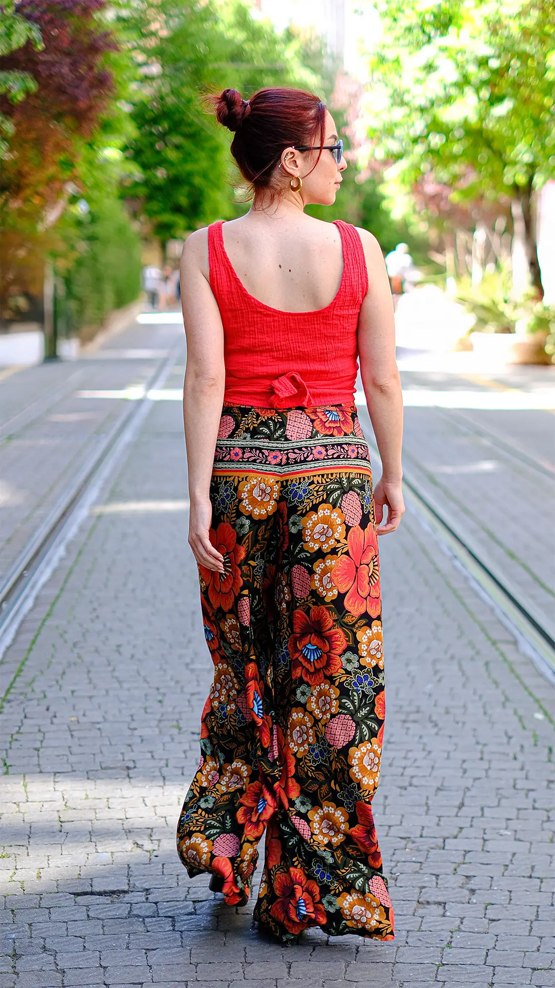 Desenli Palazzo Pantolon