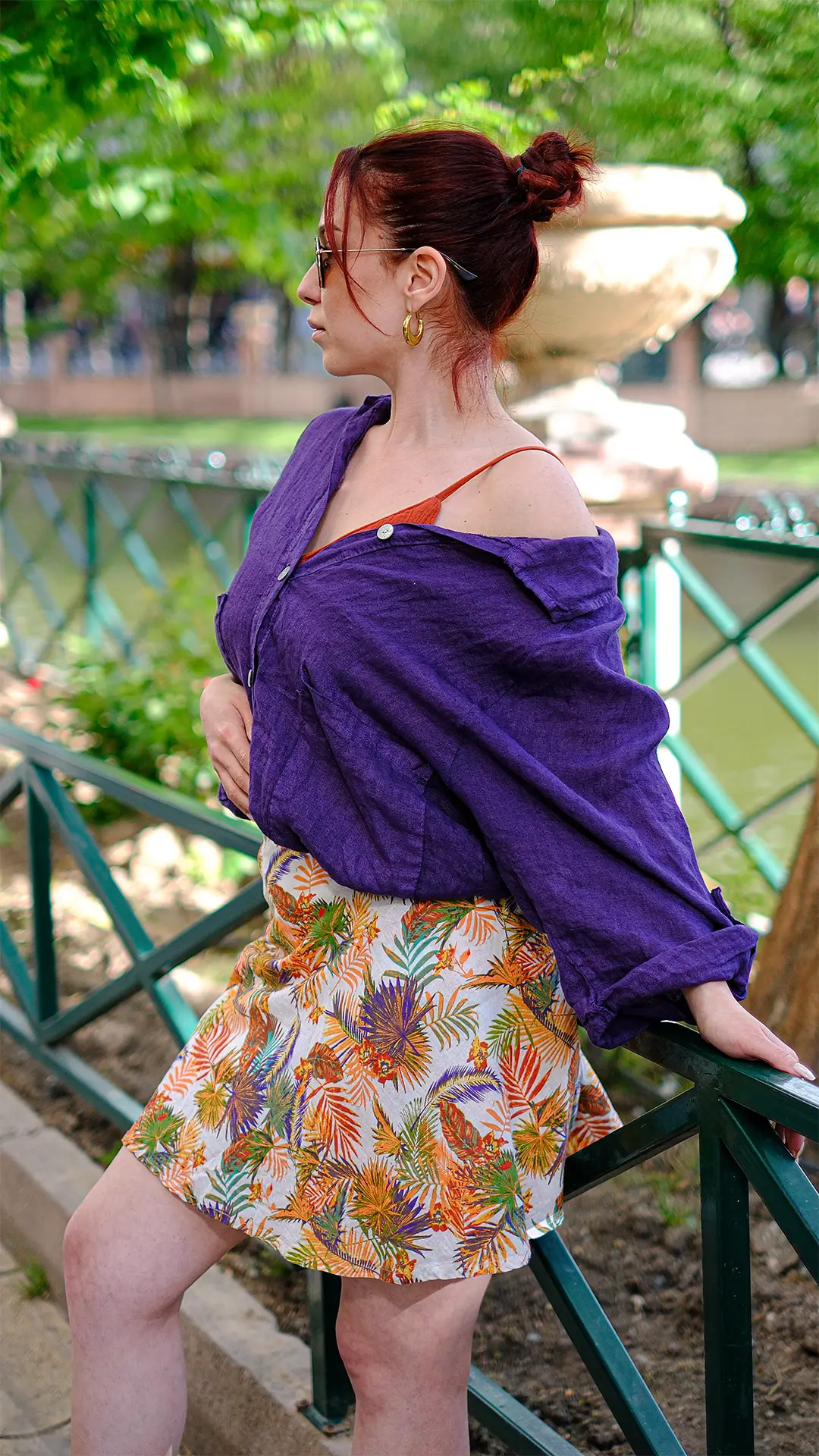 Kapüşonlu Keten Gömlek