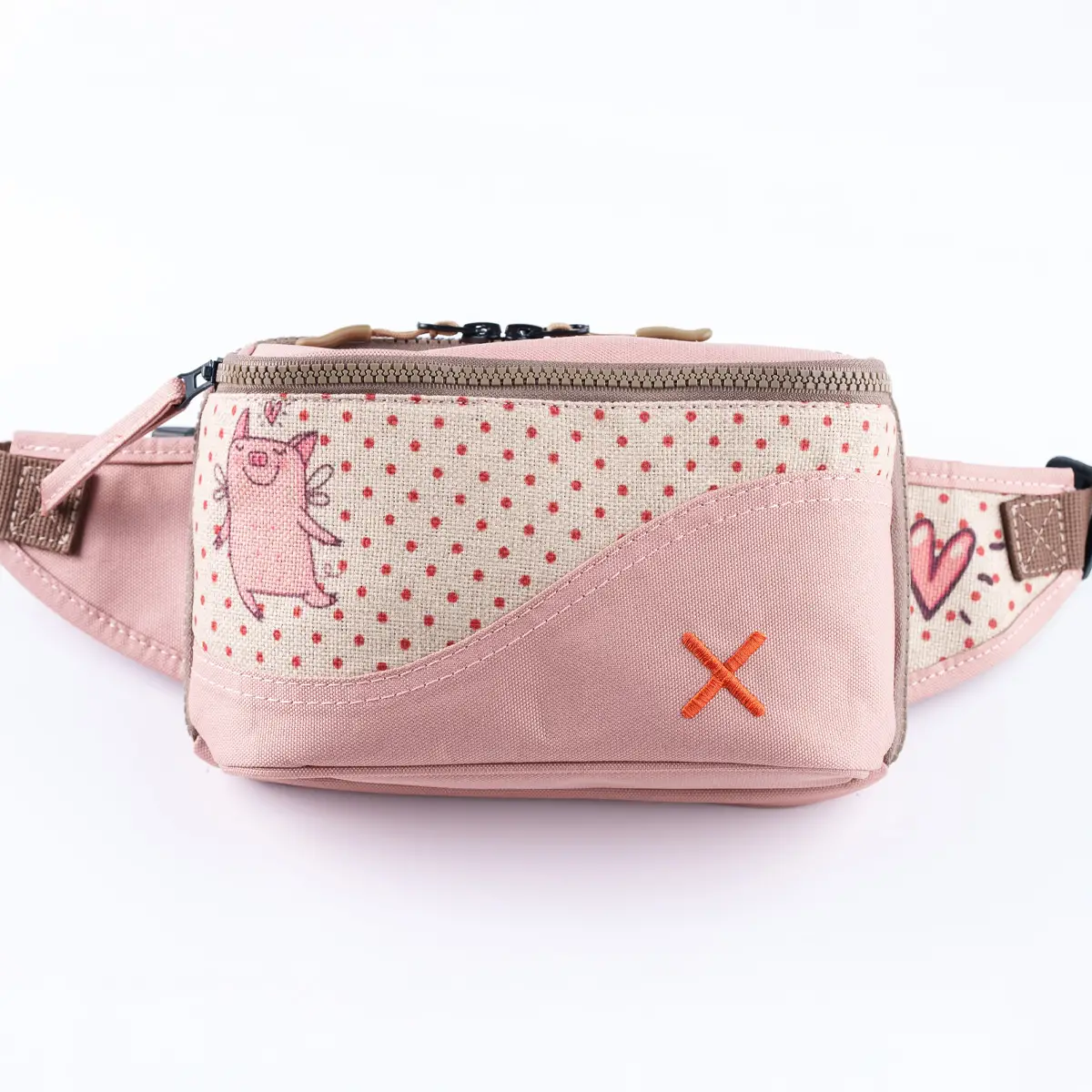 Pink In Days of Yore Piglet Bel Çantası