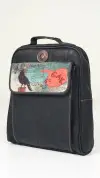 Karga Desenli Unisex Çanta (Siyah)