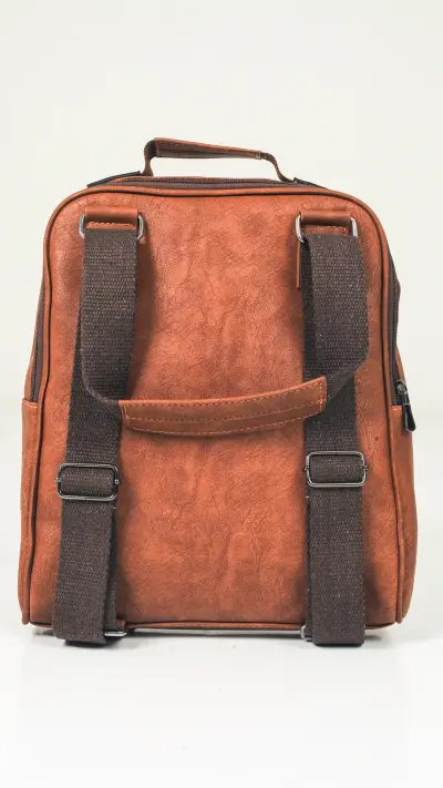 Picasso Desenli Unisex Çanta (Taba)