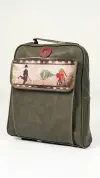 Şarlo Desenli Unisex Çanta (Haki)