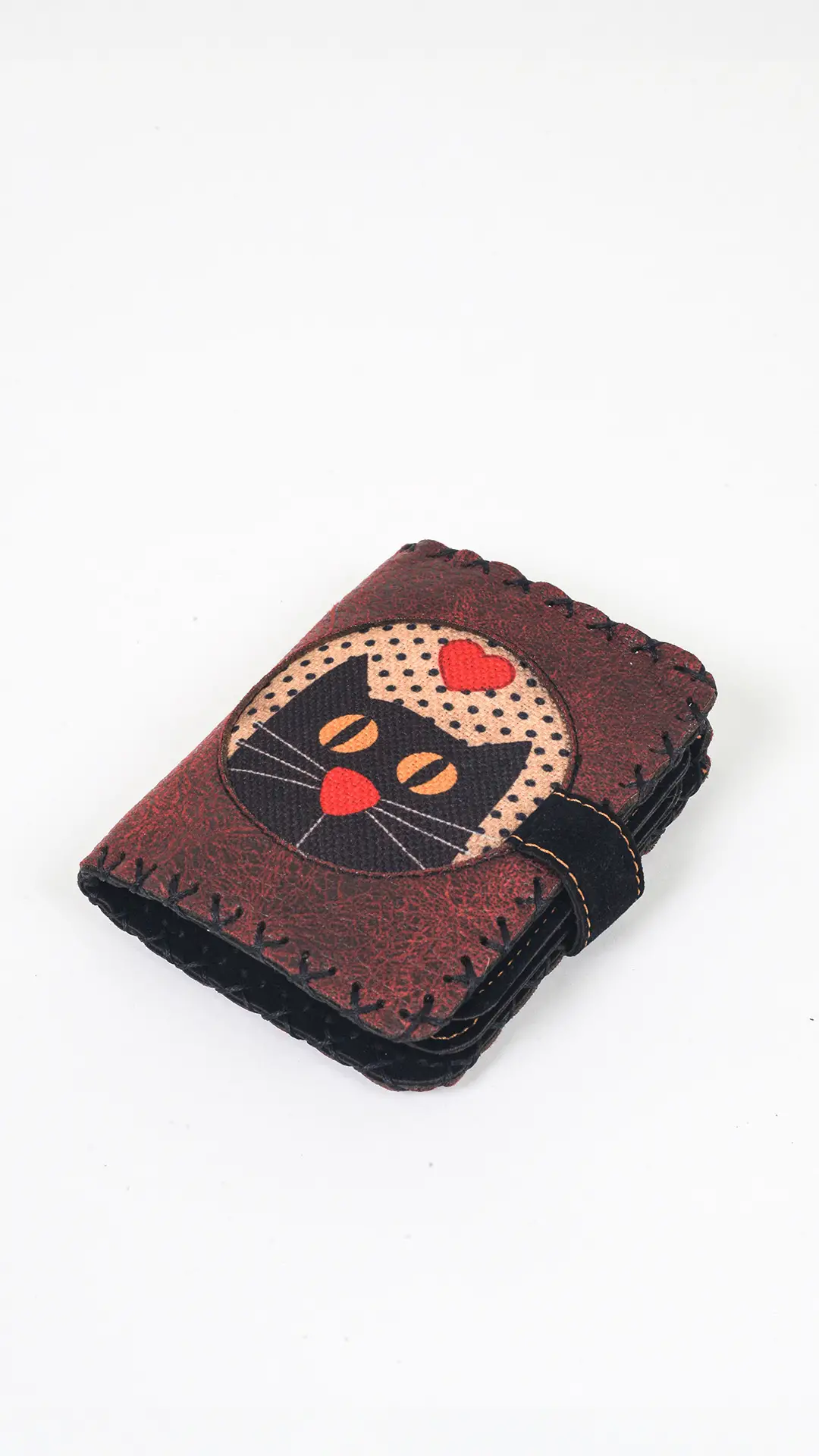 Kalpli Kedi Kafası Küçük Cüzdan