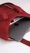 Rakun Desenli Kol Çantası Bordo