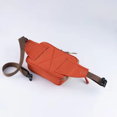 Orange-Grey Simple Bel Çantası
