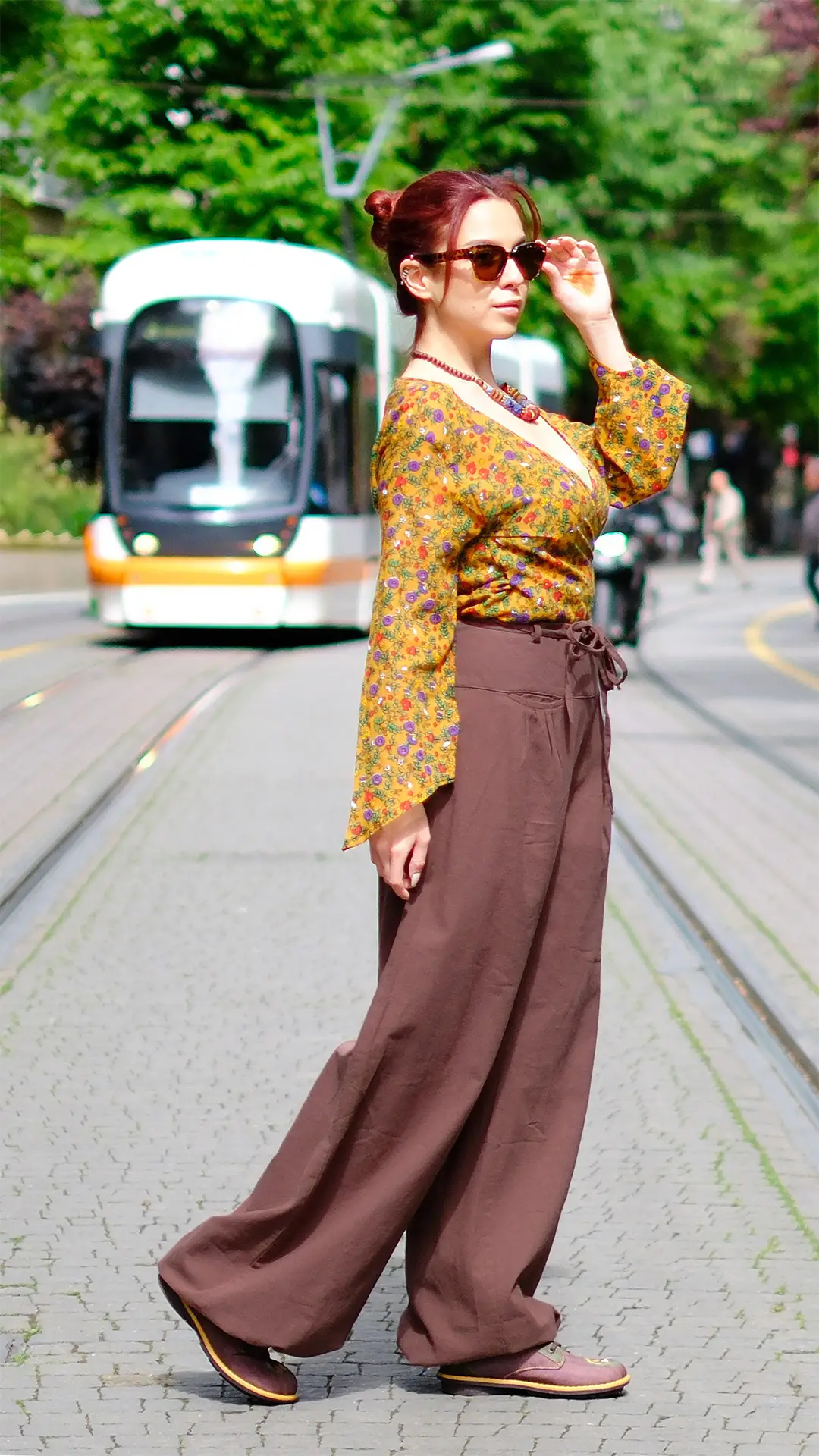 Cep Detaylı Pantolon Kahve