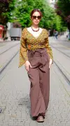 Cep Detaylı Pantolon Kahve