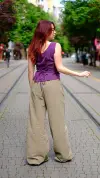 Çiçek Nakışlı Bluz