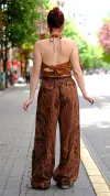 Cep Detaylı Pantolon Batik Desen