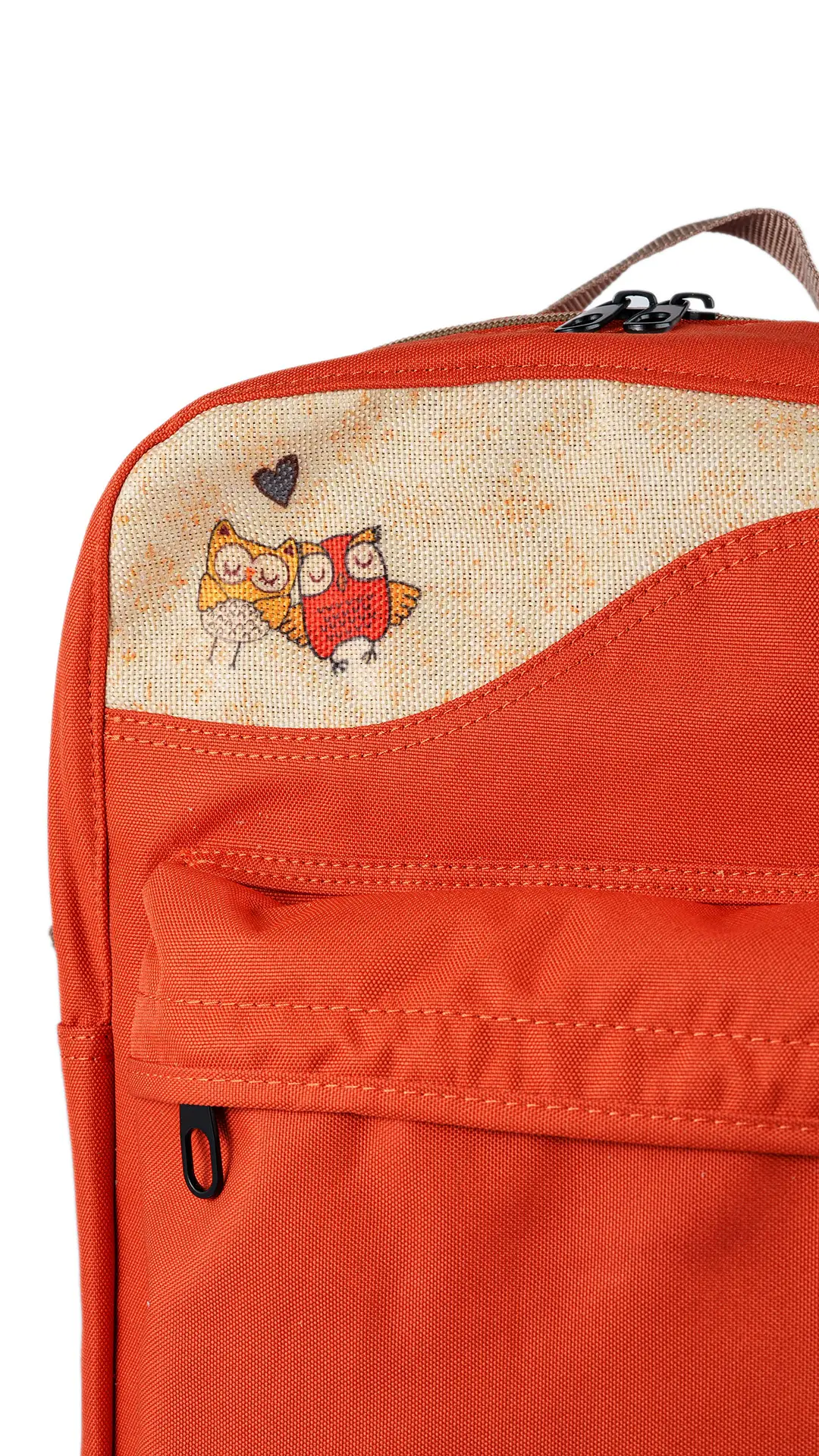 Orange Owls Also Love Backpack