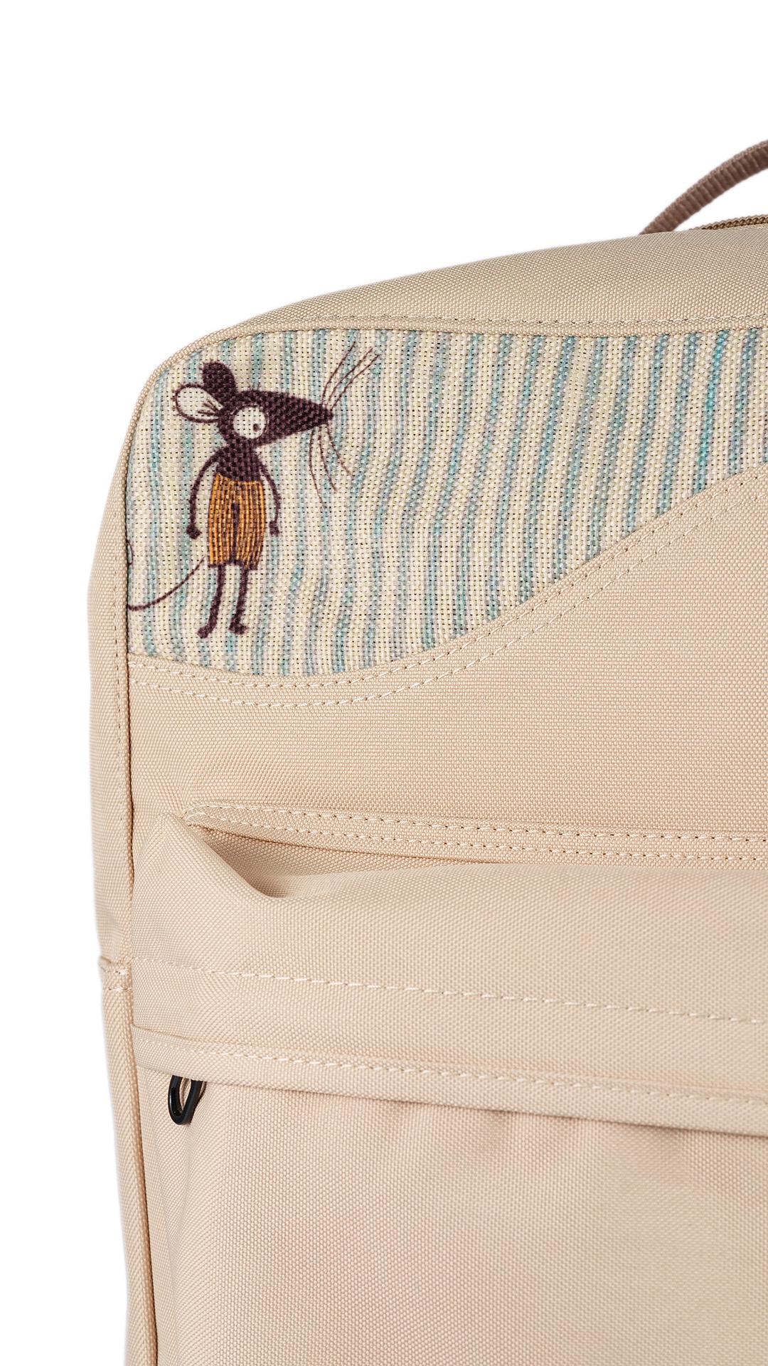 Cream Ratatuy Backpack