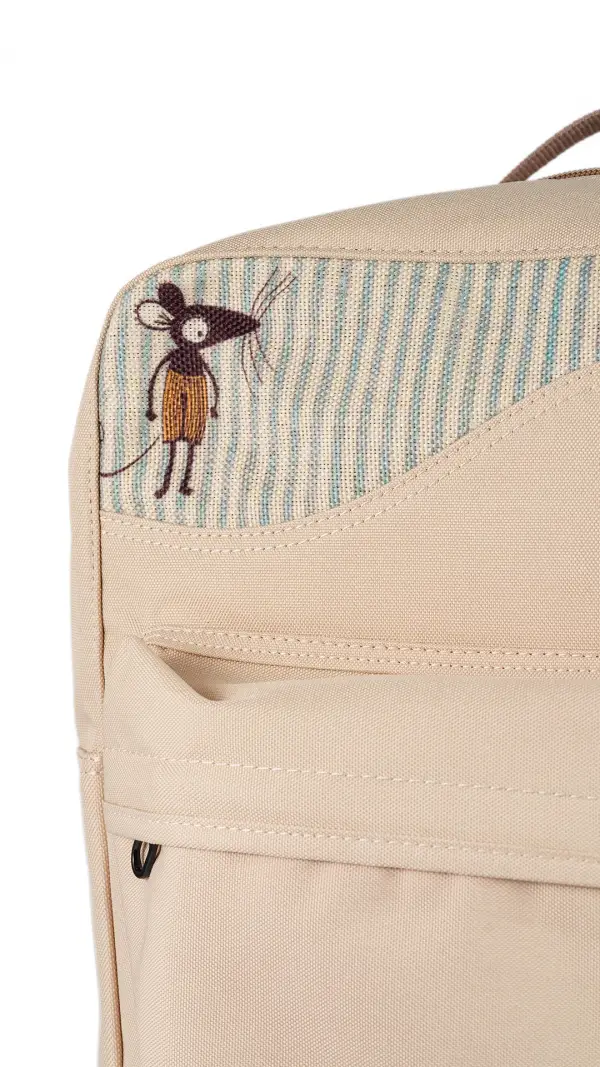 Cream Ratatuy Backpack