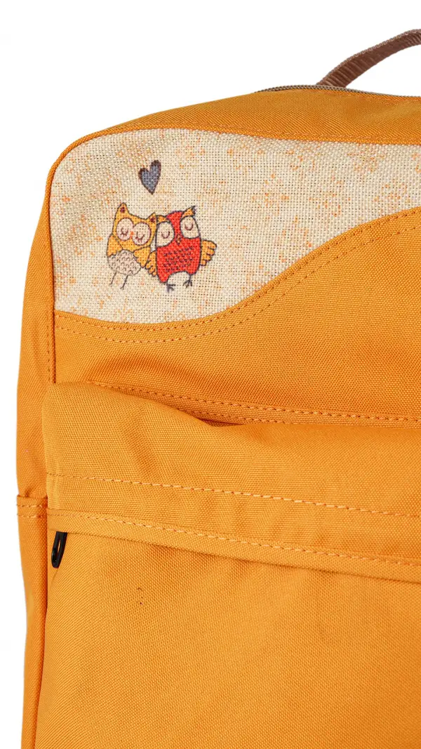 Yellow Owls Also Love  Backpack