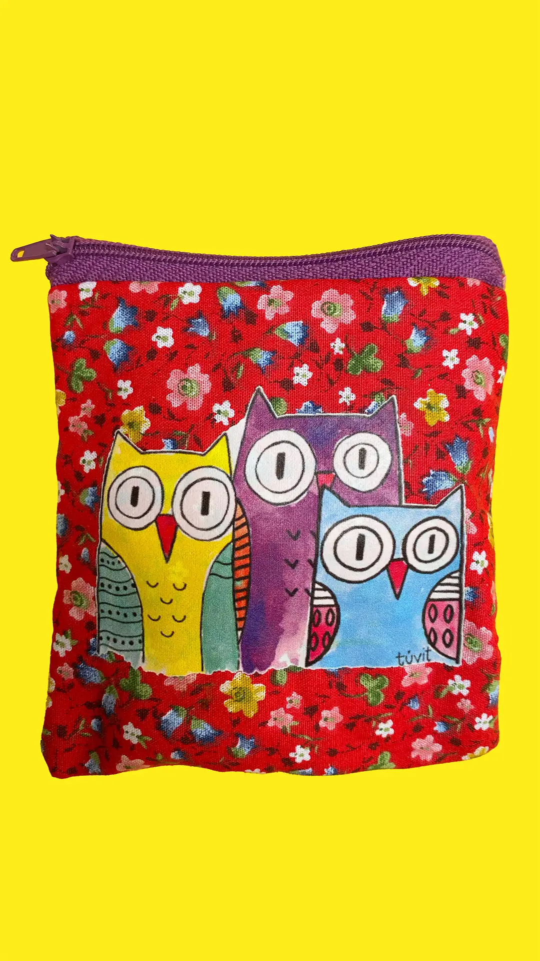 Çiçekli Bilgeler Bozuk Para Cüzdanı