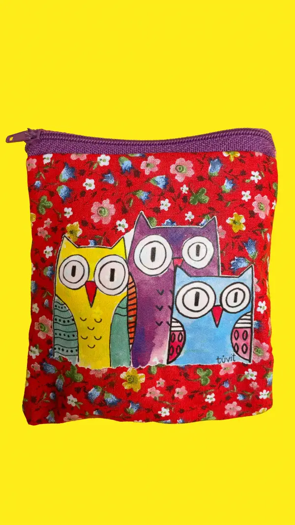 Çiçekli Bilgeler Bozuk Para Cüzdanı