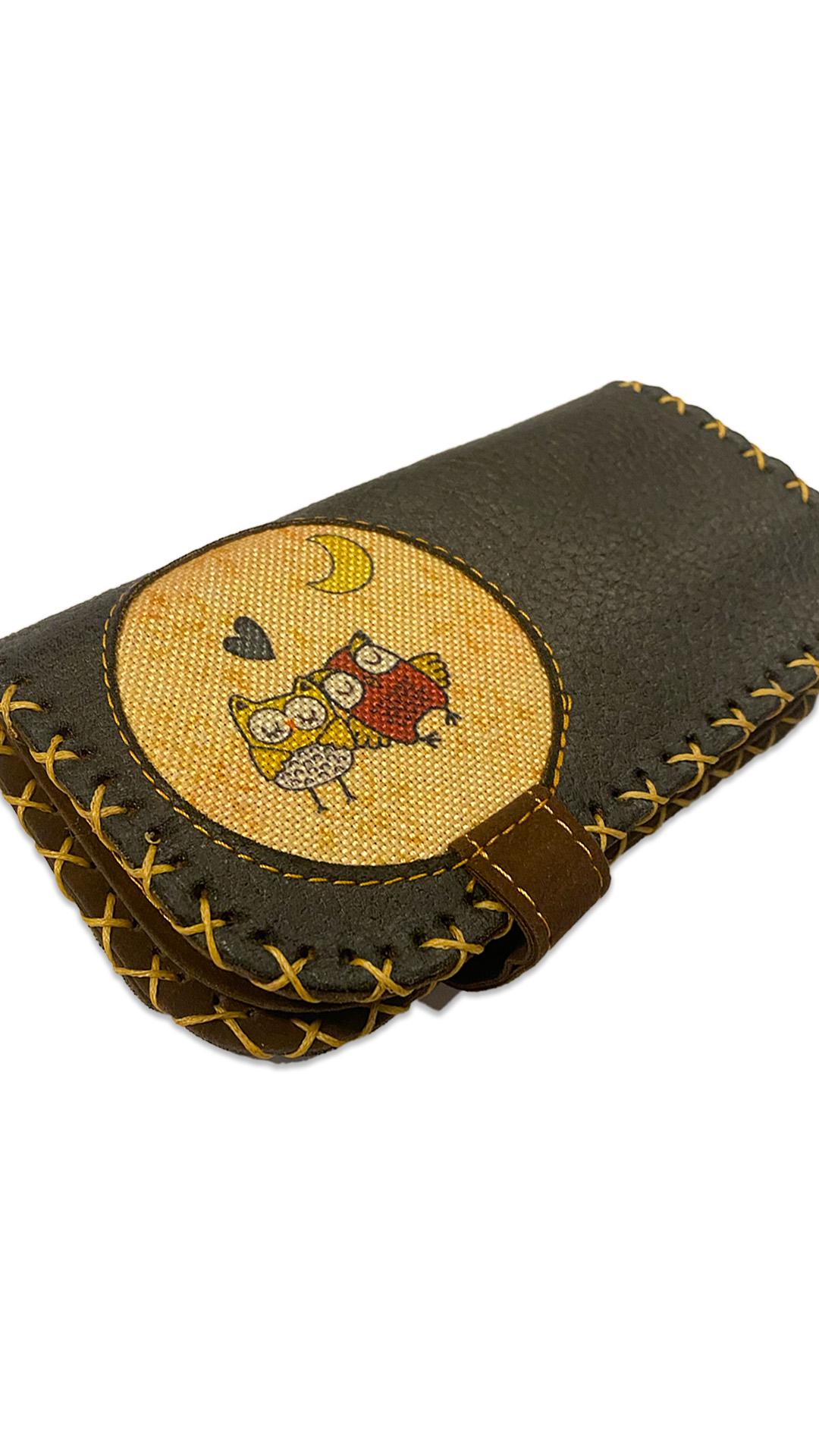 Baykuş Desenli Cüzdan