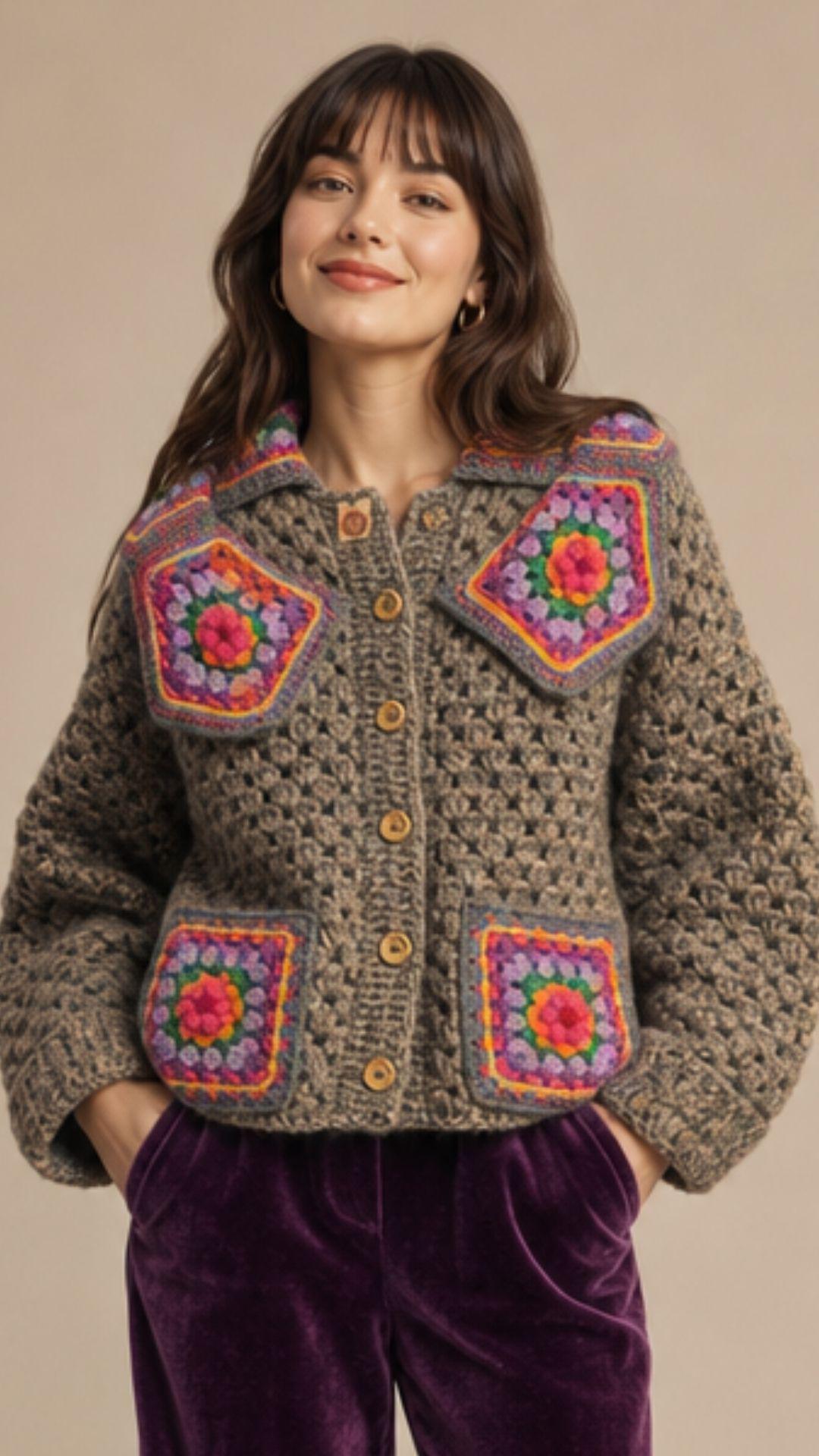 Şaşıkedi Cozy Hırka (Grey)