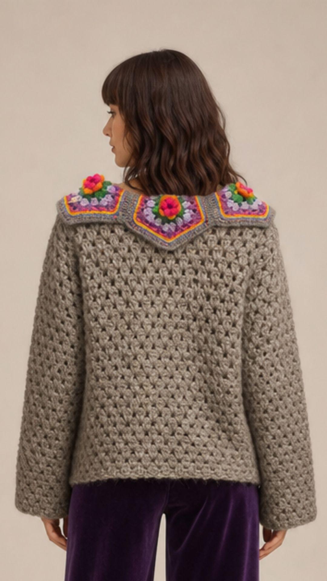 Şaşıkedi Cozy Hırka (Grey)