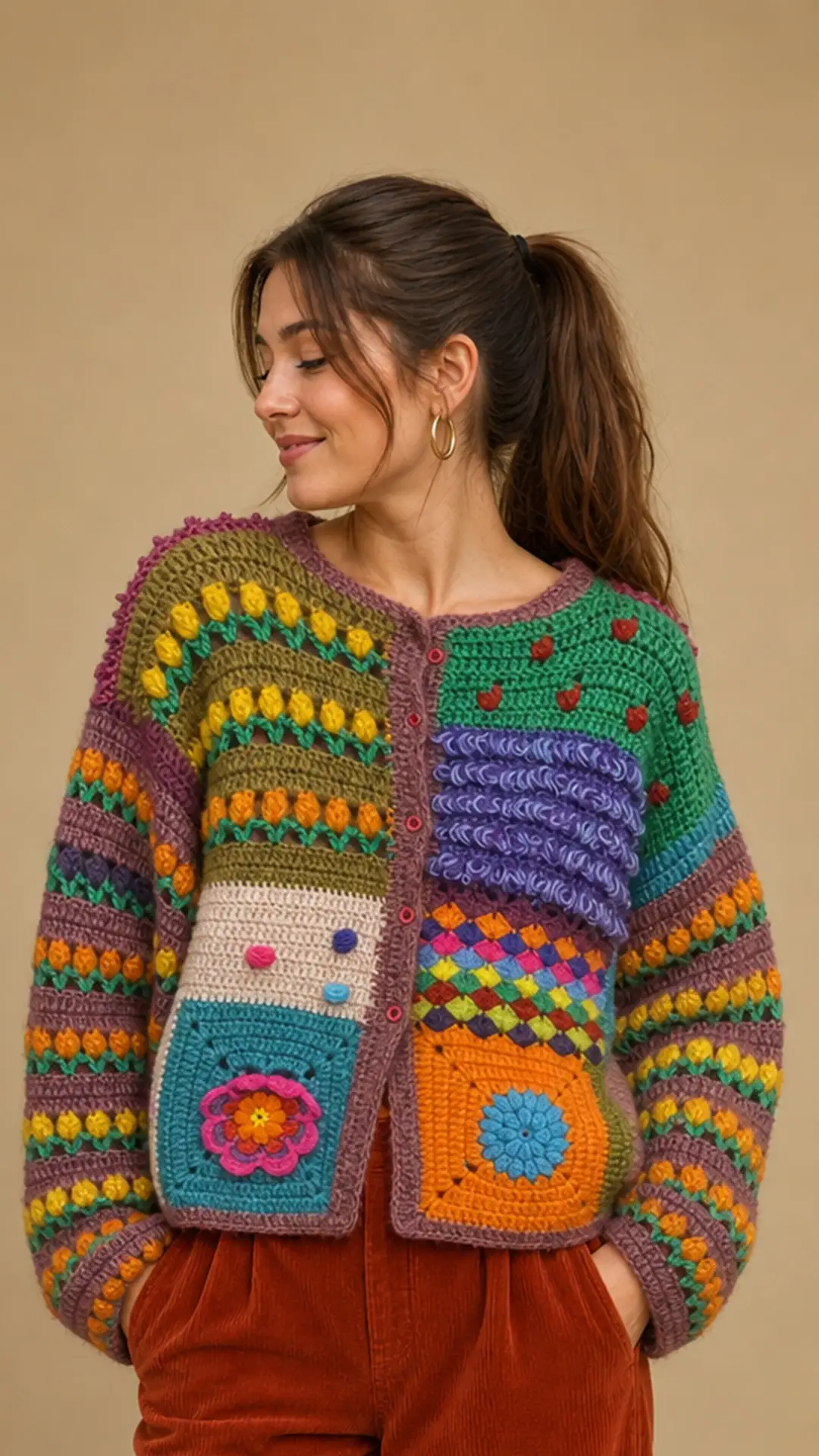 Şaşıkedi Colorful Dreams Hırka