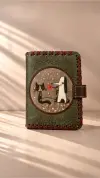 Tilki ve Köpek Desenli Cüzdan