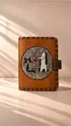 Tilki ve Köpek Desenli Cüzdan